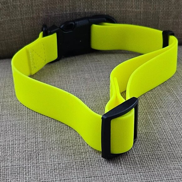 Dog Collar Yellow Pet Collar Waterproof Safety Training Heavy Duty Size Adjust - Picture 4 of 9